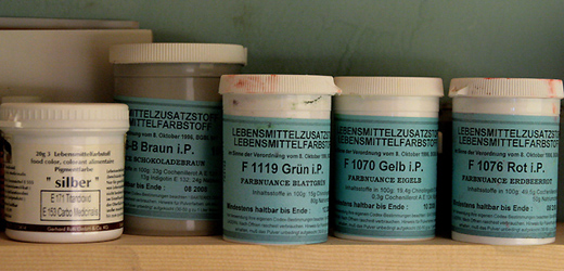 Lebensmittelfarben (pulver, fl&uuml;ssig) - Farben f&uuml;r Lebensmittel (f&auml;rben)